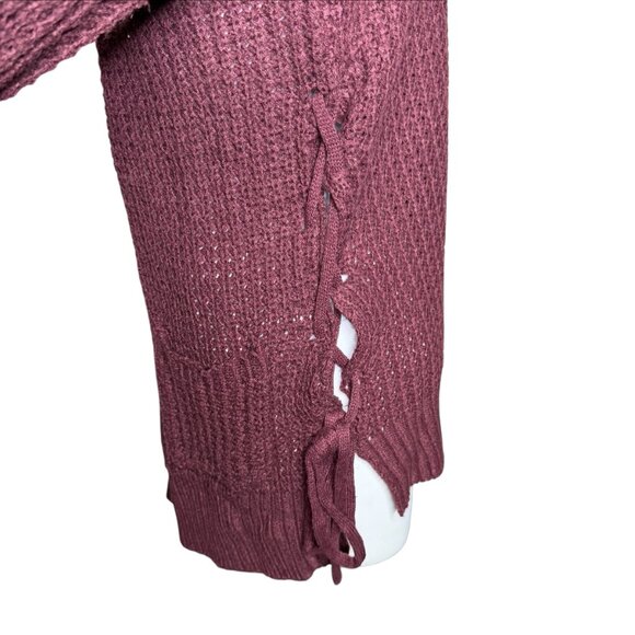 Harlow & Rose open front cardigan Medium maroon - Picture 6 of 9